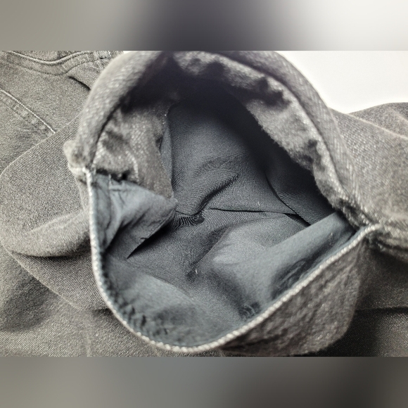 NWT Madewell Oversized Black Denim Shirtdress Lunar Wash sz L NI628 - Picture 5 of 11